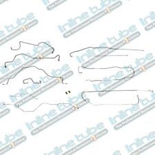 1991-93 Ford F150 2Wd Ext. Cab Longbed Power Disc Brake Line Kit 10Pc, Stainless picture