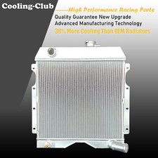Fit 54-64 Jeep Willys Truck 6-226 Utility Wagon L6 3.7L 3 Row Aluminum Radiator  picture