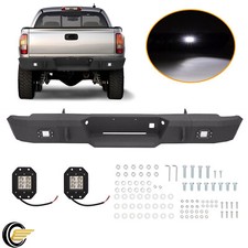 Steel Rear Step Bumper Assembly w/ LED Lights For Chevy Silverado 1500 1999-2006 picture