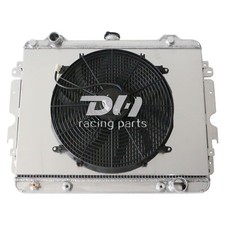 For 73-76 Dodge 3Row Radiator+Fan Dart,Plymouth Duster Valiant Scamp 5.2-5.9L V8 picture