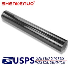 30x152cm PVC 5D Carbon Fiber Vinyl Foil Film Car Wrap Roll Sticker Decal Black picture