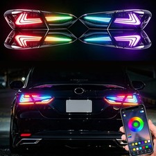 RGB Tail Lights For Toyota Camry 8th Gen 2018-2024 Led RGB Rear Lamps Assembly*2 picture