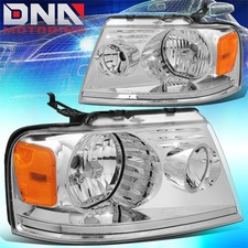For 2004-2008 Ford F-150 Lincoln Mark LT Factory Style Chrome/ Amber Headlights picture