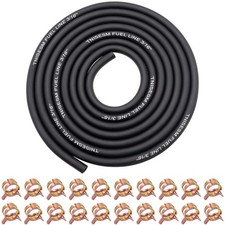 Tnisesm 10ft 3/16 Inch Fuel Line Hose with 3/16in - 10FT, 3/16in+20Pcs clamp  picture