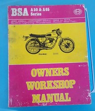 BSA Service Repair Shop Maintenance Workshop Manual A50 A65 Spitfire Rocket Star picture