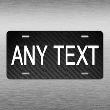 PERSONALIZED CUSTOM ALUMINUM LICENSE PLATE Car Tag Truck (Your Text) picture