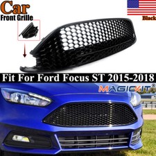 For Ford Focus ST 2015-2018 Front Bumper Grille Mesh Grill Honeycomb Gloss Black picture
