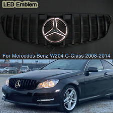 For 2008-2014 Mercedes Benz W204 C-Class C250 C350 GTR Style Grille W/LED Emblem picture