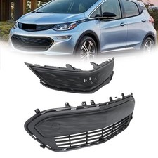 New Front Bumper Upper+Lower Grille Gloss Black For Chevrolet Bolt EV 2017-2021 picture