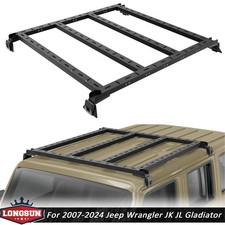 Roof Rack Cargo Luggage Carrier For 2007-24 Jeep Wrangler JK JKU JL JT Gladiator picture