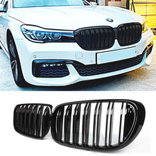 Fit 2016-2019 BMW G11 G12 7-Series Front Bumper Grill Diamond Gloss Black Grille picture