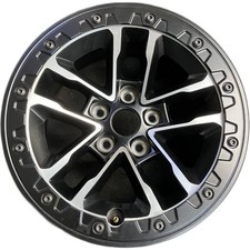 Jeep Machined Black Wrangler OEM Wheel 17x8 2024-2026 Original Factory Rim 9329B picture