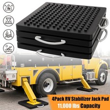 4x Heavy Duty RV Stabilizer Jack Pad 12 x 12 x 1 in,11,000 lb Capacity for Truck picture