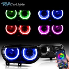 VLAND LED Projector  RGB Headlight For 2008-2014 Dodge Challenger Front Lamps picture