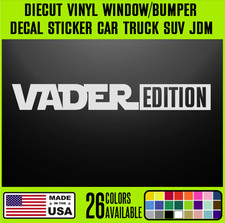 Star Wars Vader Edition Lettering vinyl decal sticker Car Darth Empire {j104 picture
