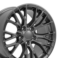 OEW Fits 17x9.5 18x10.5 Gunmetal C7 Corvette Z06 Wheels 18