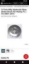 V-Twin Mfg. Hydraulic Rear Brake Drum For Harley FL / FX picture