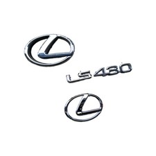 2001-2003 01 02 03 LEXUS LS LS430 REAR & FRONT EMBLEM LOGO BADGE SIGN SYMBOL OEM picture