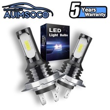 2x H7 LED Headlight Bulb Kit High Low Beam 80000LM Super Bright 6500K White picture