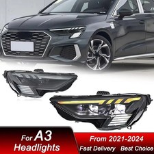 Upgrade Matrix Headlights Assembly For Audi A3 2021-2024 Sequential Signal Lamps picture