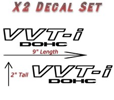 2x Black VVT-I DOHC Stickers Vinyl  For Toyota VVTI TRD Supra JDM Celica picture
