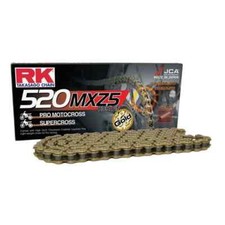 RK GB520MXZ5 Heavy Duty Gold MX Race Motocross Supercross Chain - 520 / 120 Link picture
