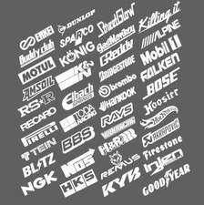 20 Automotive Sticker JDM Decal Stickers Pack Racing Turbo Drift picture