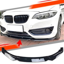 For BMW 2 Series F22 220i 225i 228i 2014-2019 Car Front Bumber Spoiler Lip Black picture