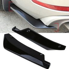 2x Gloss Black For Ford Accessories Rear Bumper Lip Diffuser Splitter Canards picture