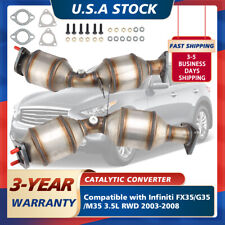 Catalytic Converter Set For Nissan 350Z Infiniti FX35 G35 M35 RWD 3.5L 2003-2008 picture