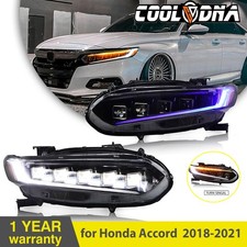 Pair Upgrade LED Headlights For Honda Accord 10th Gen 2018-2022 Front Assembly picture