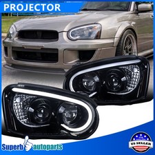 Fits 2004-2005 Subaru Impreza WRX Outback STI Smoke Projector Headlights picture