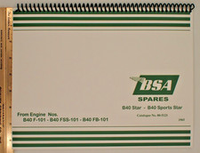 1965 BSA Spares B40 Star, B40 Sport Star Engine Nos. B40 F-101, B40 FSS-101 #218 picture
