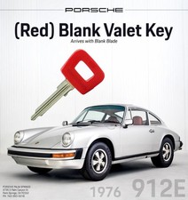 Genuine 1976 Porsche 912E Blank Red  Valet Key OEM 91453190311 picture