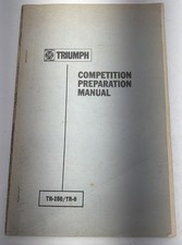 1968 Triumph Competition Preparation Manual TR-250 TR-5 TR-6 picture