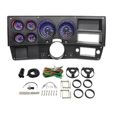 GlowShift 6 Gauge Set Dash Panel Cluster Pod Fits 73-87 Chevy K5 Blazer, Black 7 picture