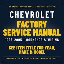 1998 1999 2000 2001 2002 2003 2004 CHEVY S10 PICKUP Service Repair Manual DVD picture