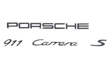 @ New Genuine Porsche 911 991 Carrera S Gloss Black Emblem Badge picture