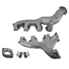 68-70 Ford Mustang 428 Cobra Jet V8 Cast Iron Exhaust Manifolds PAIR w/ Spacer picture