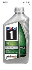MOBIL 1 ESP X2 0W-20 Full Synthetic Dexos-D Engine Oil 1Qt. Combine Shipping. picture