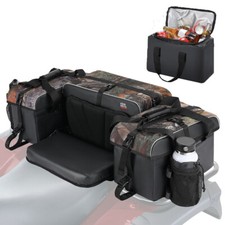 Upgraded ATV Rear Seat Rack Storage Bag w/Cushion Cooler for Polaris Sportsman picture