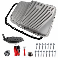 Upgraded aluminum 265-817 Transmission Oil Pan with Magnetic Drain Plug & Gasket picture