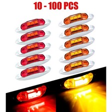 10-100X Fender Waterproof Side Marker Light LED for Ford F350/450/550 Red Amber picture