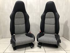 PORSCHE 911 991 GTS GT3 4-WAY SPORT SEATS 911R HOUNDSTOOTH 981 SET 718 LEATHER picture