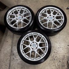 ☑️ MORR FS77 Flow Formed Wheels 5x120mm 18x8 18x9 ET45 Silver SET OF 3 picture
