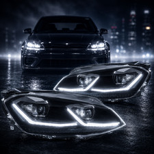 Headlights For 2018-2021 VW Golf MK7.5 Full LED DRL Projector Halogen Upgrade picture