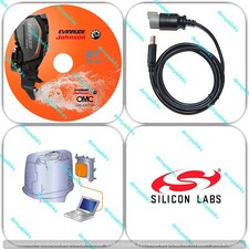 Diagnostic tool KIT with Chip SL CP2102 for Evinrude E-tec Ficht boat marine picture