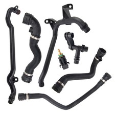 7Pcs For BMW E46 323 325 328 330 Set Expansion Tank Coolant Radiator Hose Kit picture