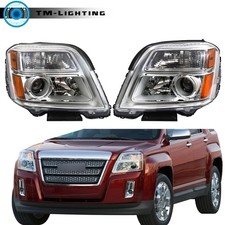 Halogen LH+RH Side Headlights Headlamp Assy For 2010-2015 GMC Terrain SL/SLT/SLE picture