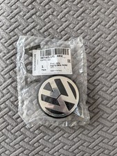 Genuine OEM VW Wheel Center Cap - Silver/Black 3B7-601-171-XRW picture